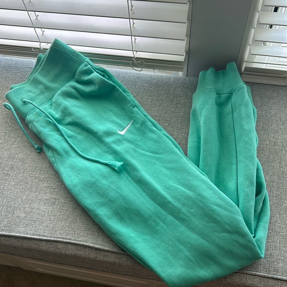Teal Nike sweatpants size xs